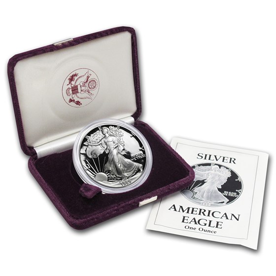 1989-S 1 oz Proof Silver American Eagle (w/Box & COA) 1989-S 1 oz Proof Silver American Eagle (w/Box & COA)